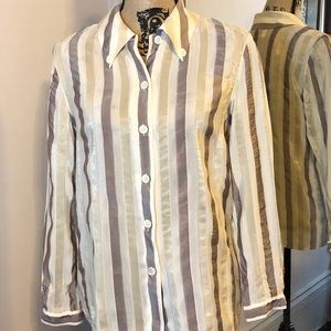 Henri Bendel Striped Blouse